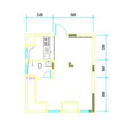 彭州市白鹿镇银杏枫丹酒店1室1卫40.46平户型
