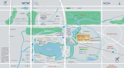 人居越秀鹿溪樾府小区1期区位图