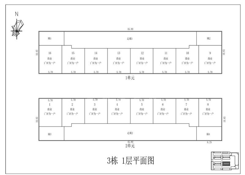 3栋平层图