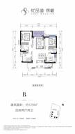 优品道锦樾1期4室2厅2卫129.00平户型