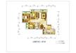 首创光和城1期3室2厅1卫77.00平户型