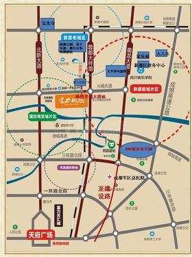 富力桃园1期区位图