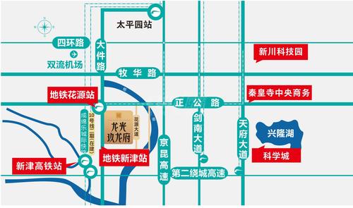 龙光玖龙府1期区位图
