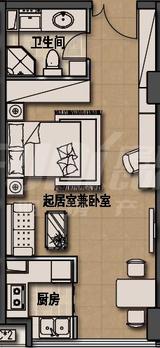 首信红星广场  44.47平米