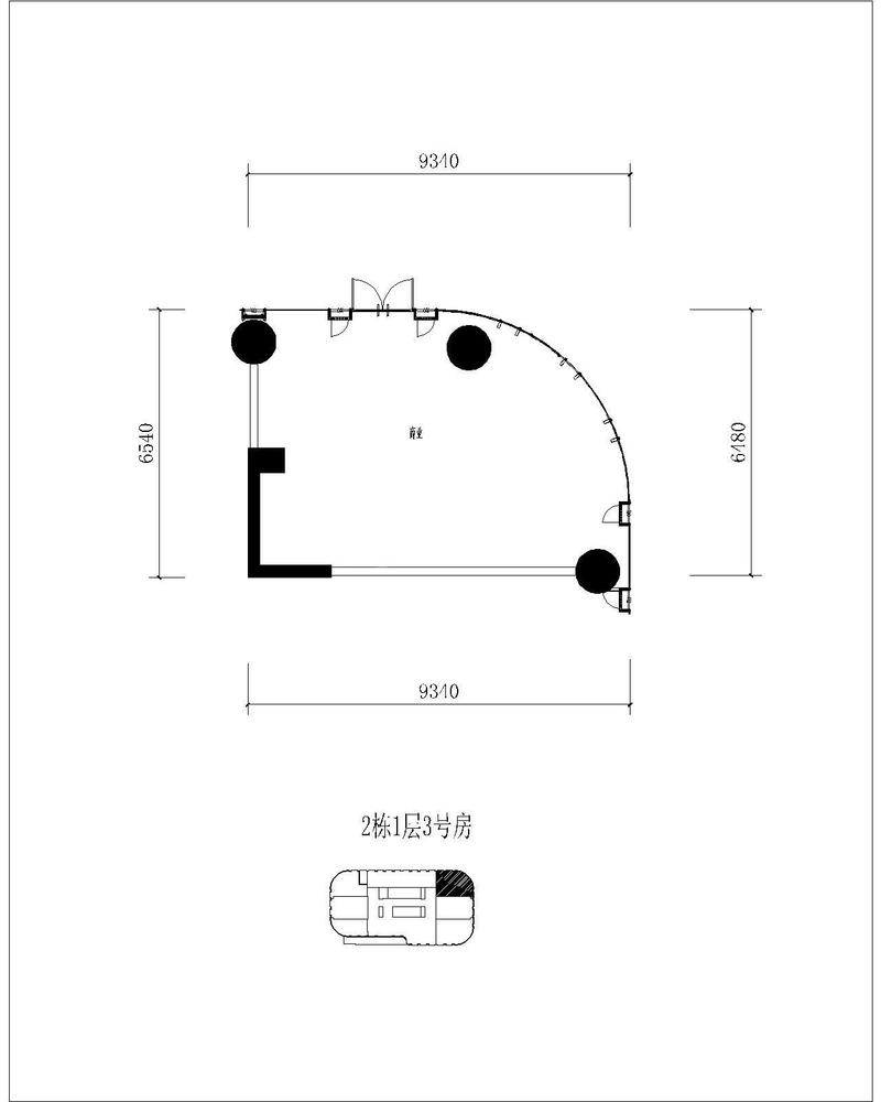 2号楼1层3号房