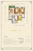 空港云尚1期3室2厅2卫97.00平户型