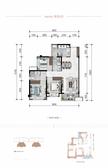 锦官印悦1期3室2厅2卫99.00平户型