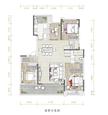 中南上熙府熙悦花园1期4室2厅2卫135.00平户型