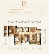 招商中央华城2期 3室2厅2卫 97.00平米