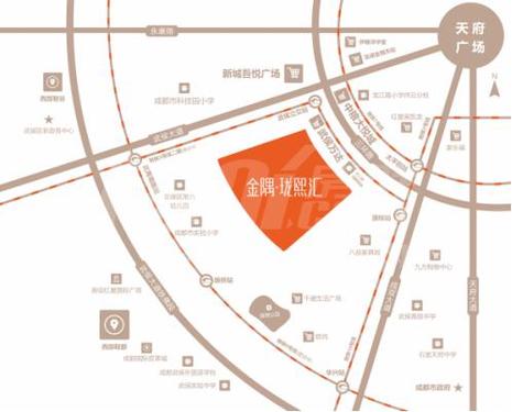 珑熙中心1期区位图