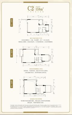 华宇锦绣花城1期3室2厅157.00平户型