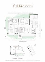 明信四季东岸名邸1期 4室2厅2卫 143.00平米