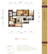 乐天圣苑 3室2厅2卫 88.00平米