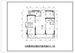 鑫耀美泉悦府2期4室2厅2卫131.09平户型