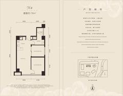 保利天悦中心1期78.00平户型