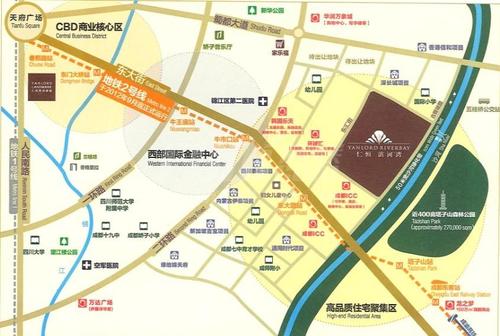 仁恒滨河湾区位图