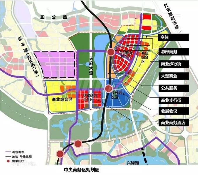 天府商务区规划图