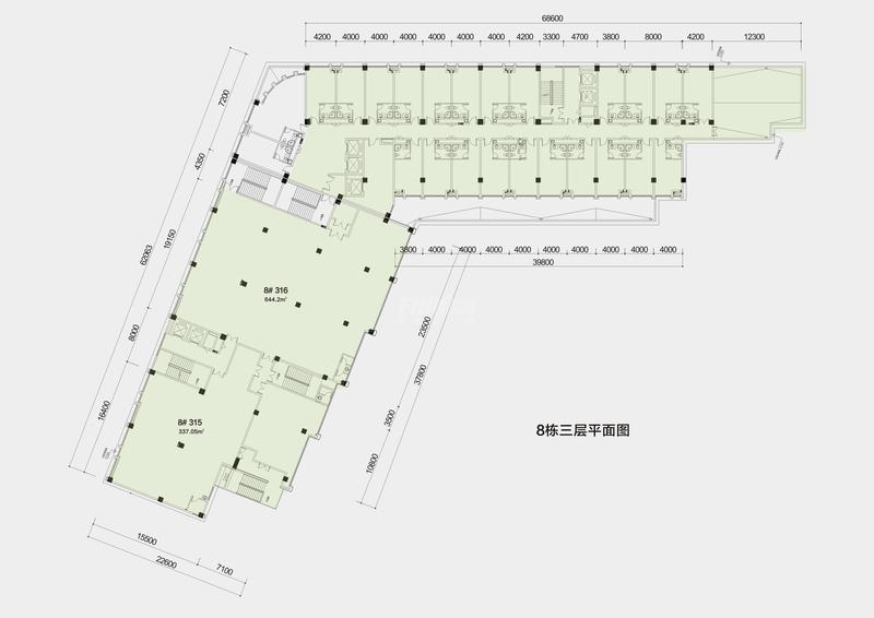 8栋三层平面图