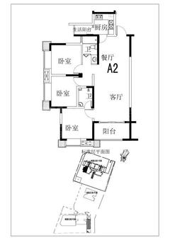 御嘉花苑1期3室2厅2卫109.43平户型