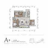 柏云府·岷云阁1期 4室2厅2卫 137.00平米