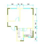 彭州市白鹿镇银杏枫丹酒店 1室1厅1卫 51.82平米