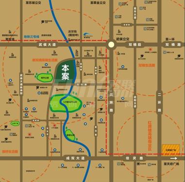 中铁骑士公馆区位图