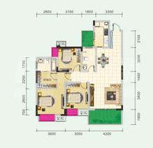 金安花苑2期3室2厅2卫117.21平户型