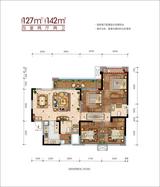 时代校园广场1期 4室2厅2卫 127.00平米