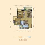 东湖郡 2室2厅1卫 69.91平米