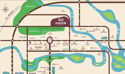 美茵庄园区位图