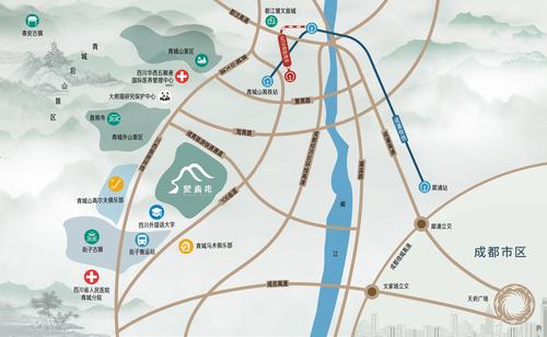 望青来青麓阁1期区位图