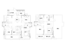 锦巷兰台1期4室2厅146.00平户型
