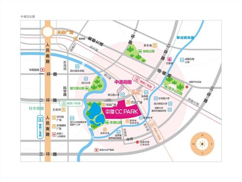 中港·央湖明邸2期区位图