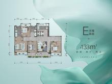桂语名邸1期4室2厅2卫133.00平户型