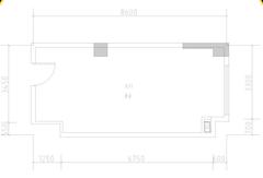 漫里广场(西南丝绸展示展销中心)1室44.43平户型