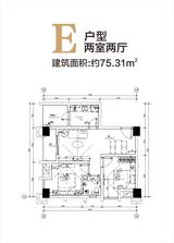 福泉中心  75.31平米