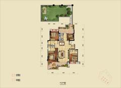 蓝光兰亭悦府1期4室2厅3卫144.00平户型