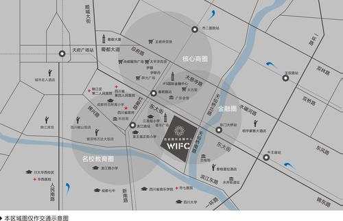 西部国际金融中心区位图