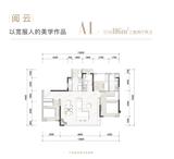 翰林府1期 3室2厅1卫 93.00平米