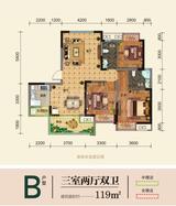尚阳臻品1期 3室2厅2卫 119.00平米
