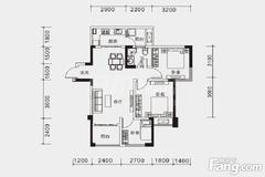 楠汇坊3室2厅1卫83.42平户型