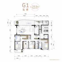 润扬观澜鹭岛名邸5室2厅4卫253.11平户型