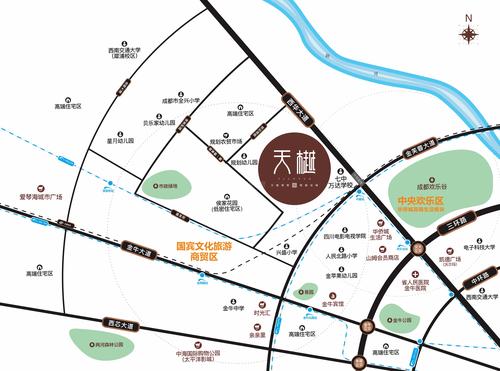 天樾名邸1期区位图