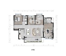 天府九里1期4室2厅2卫134.00平户型