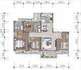柏云府·岷云阁1期 4室2厅2卫 128.32平米