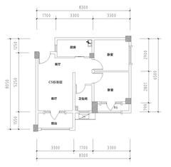 翠锦西岭1期70.00平户型
