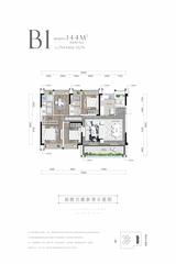 沙河斓庭1期 4室2厅2卫 142.33平米