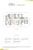 晓棠雅苑1期（东城金茂晓棠）4室2厅2卫118.76平户型