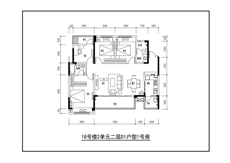 D1(18号楼2-1号房,2楼）