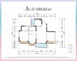 融创春风十里2期3室2厅2卫100.82平户型